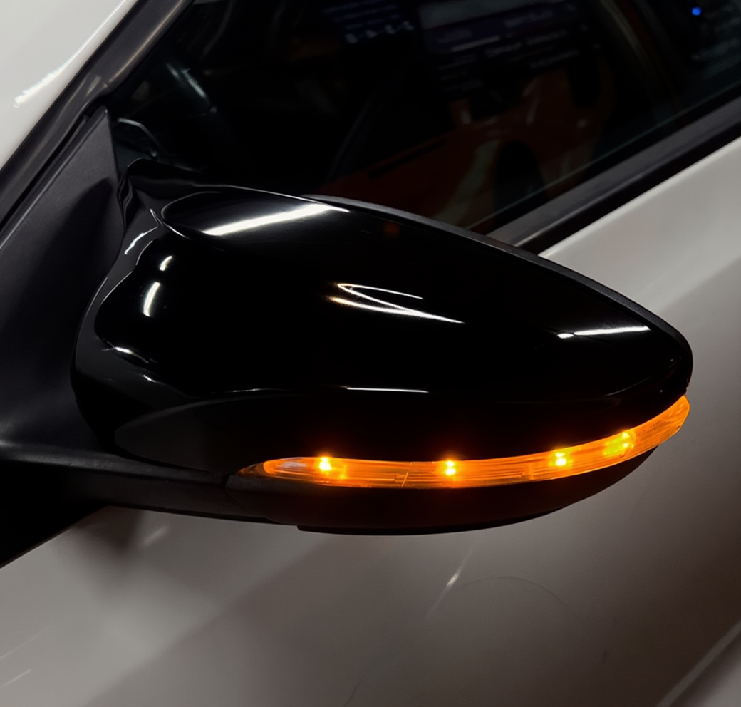 Premium Gloss Black Mirror Caps – VW (Golf, Scirocco, Passat CC, EOS, Jetta)