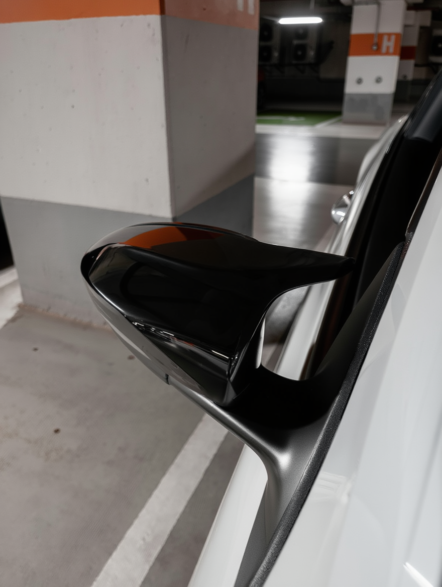 Premium Gloss Black Mirror Caps – VW (Golf, Scirocco, Passat CC, EOS, Jetta)